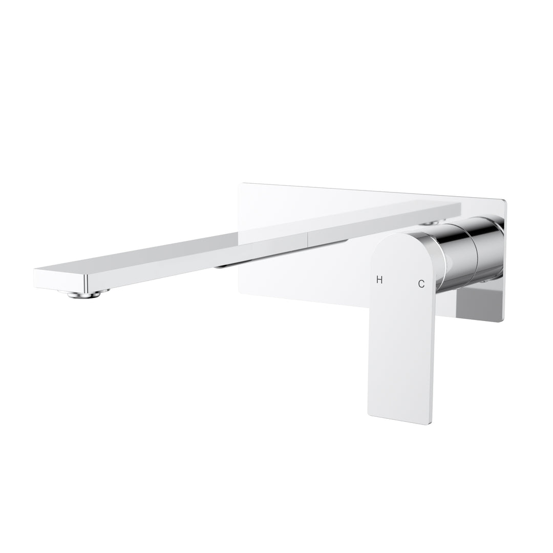 Evie Wall Basin Mixer Chrome