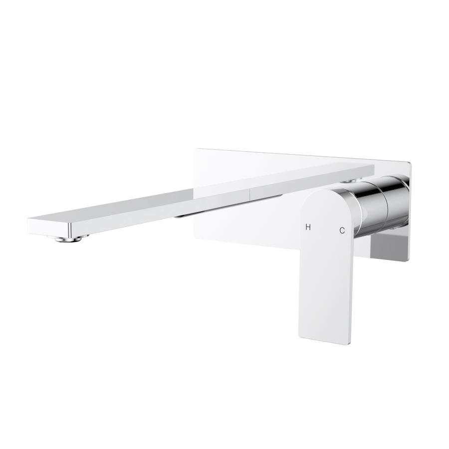 Evie Wall Basin Mixer Chrome