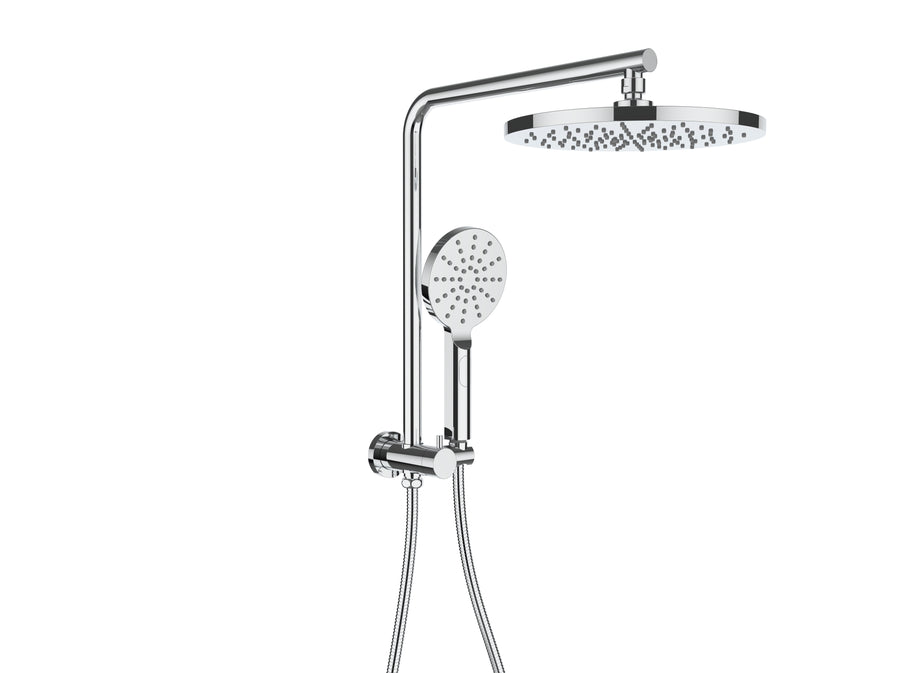 Impressions Evie Round Short Combo Shower Set chrome