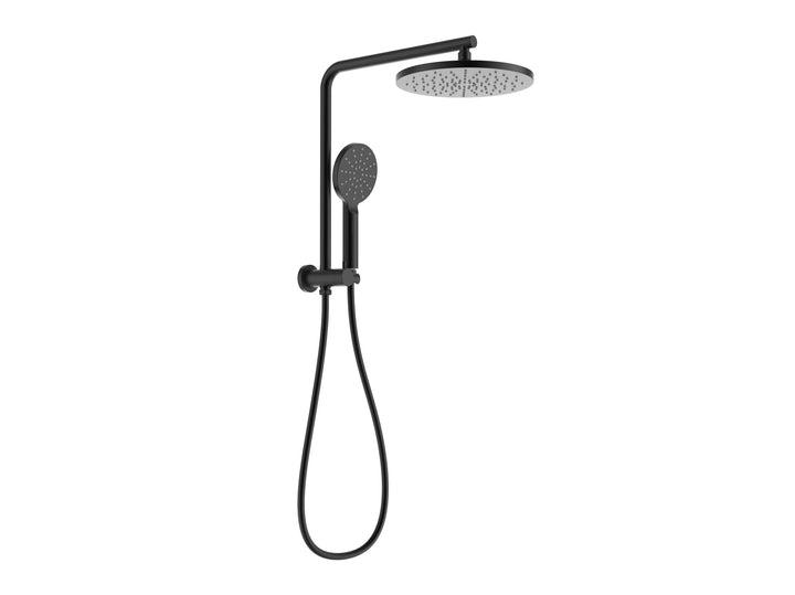 Impressions Evie Round Short Combo Shower Set matt black