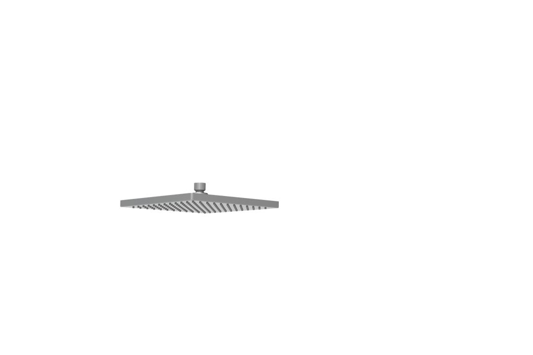 Impressions Seto Square 200mm ABS Shower Head gunmetal