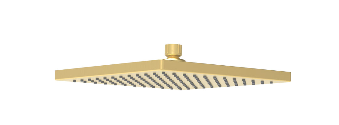 Impressions Seto Square 250mm ABS Shower Head brushed gold