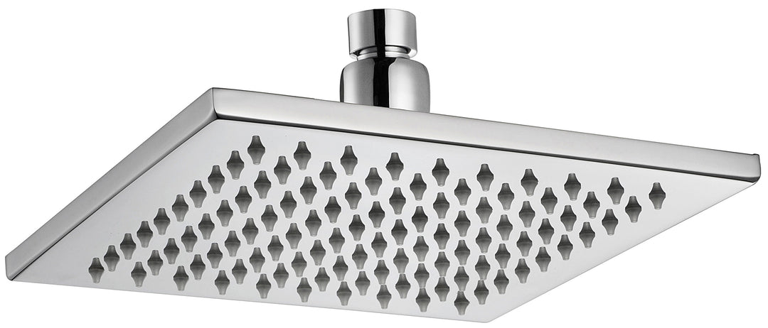 Impressions Seto Square 200mm Brass Shower Head chrome