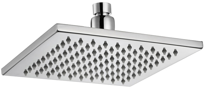 Impressions Seto Square 200mm Brass Shower Head chrome