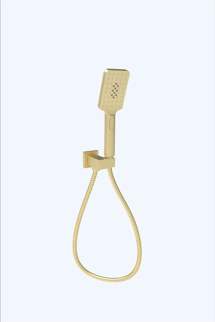 Impressions Seto hand shower and bracket brushed gold