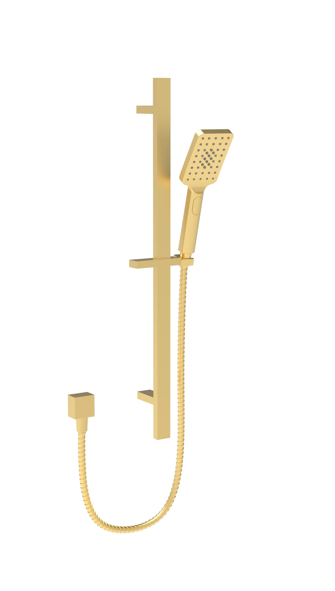 Impressions Seto Square Sliding Shower Set brushed gold