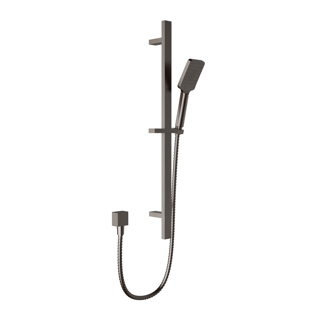 Impressions Seto Square Sliding Shower Set gunmetal