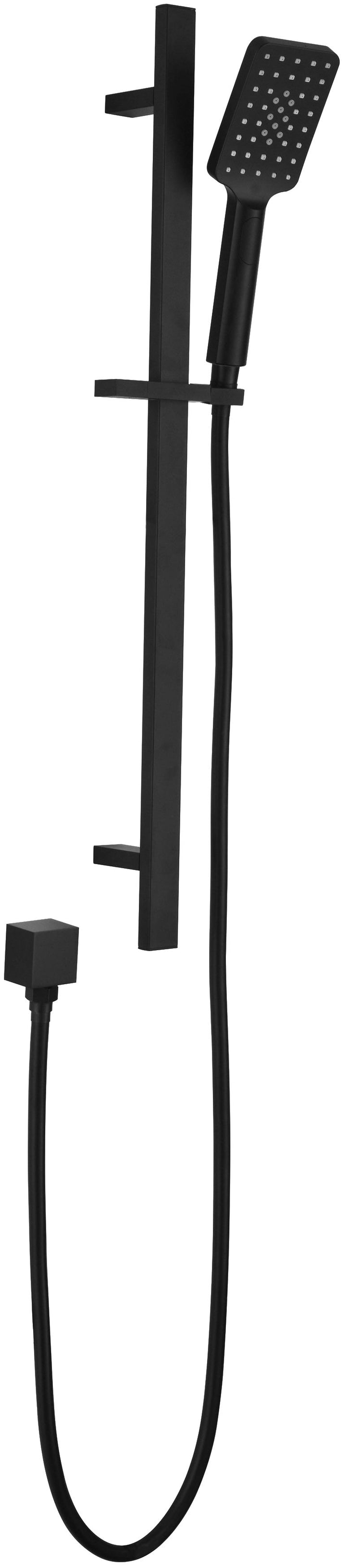 Impressions Seto Square Sliding Shower Set matt black