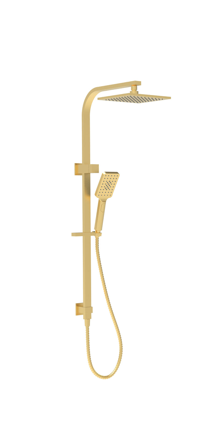Impressions Seto Square Multi-function Shower Set brushed gold