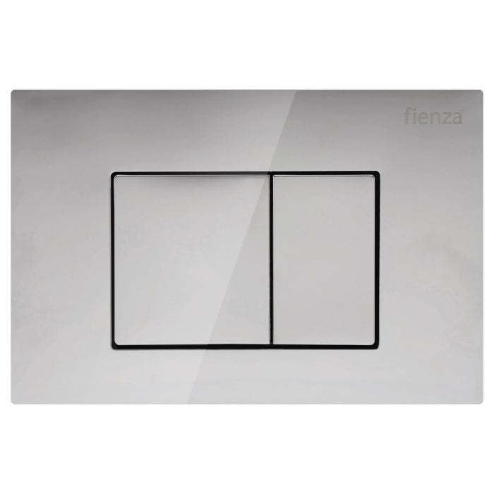 Fienza Fienza R&T Rectangular Button Flush Plate Chrome