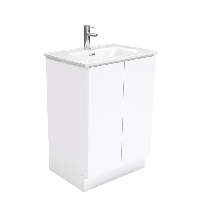 Fienza Fingerpull Vanity On Kickboard 600mm / Gloss White / Joli