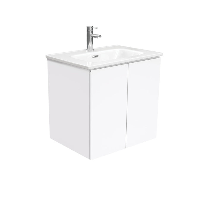 Fienza Fingerpull Wall-Hung Vanity 600mm / Gloss White / Joli