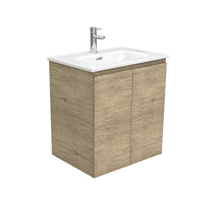 Fienza Edge Wall-Hung Vanity 600mm / Scandi Oak / Joli