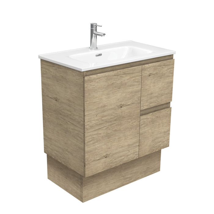 Fienza Edge Vanity On Kickboard 750mm / Scandi Oak / Joli