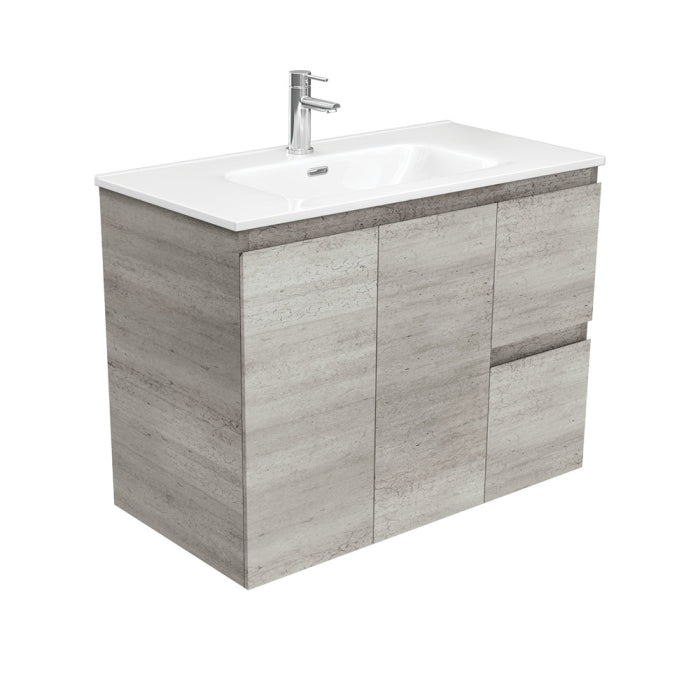 Fienza Edge Wall-Hung Vanity 900mm / Industrial / Joli