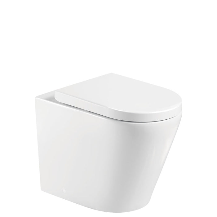 Aluca Tornado Flush Wall-Faced Toilet Suite Gloss White