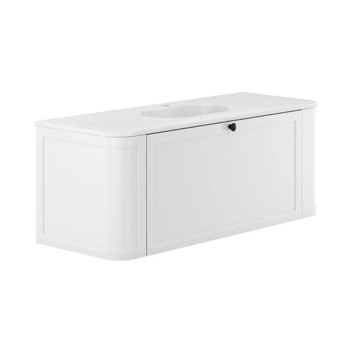 Fienza Mila Curved Wall-Hung Vanity 1200mm / Lola Matte