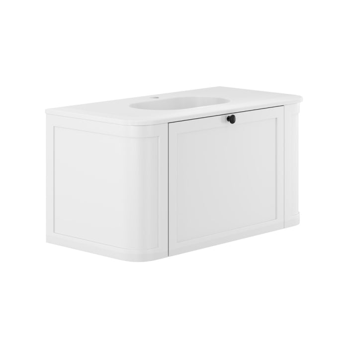 Fienza Mila Curved Wall-Hung Vanity 900mm / Lola Matte