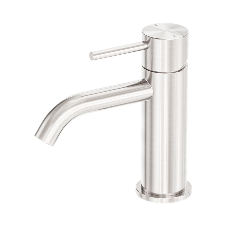 Nero Zen Basin Mixer Brushed Nickel