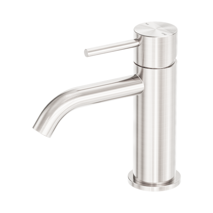 Nero Zen Basin Mixer Brushed Nickel