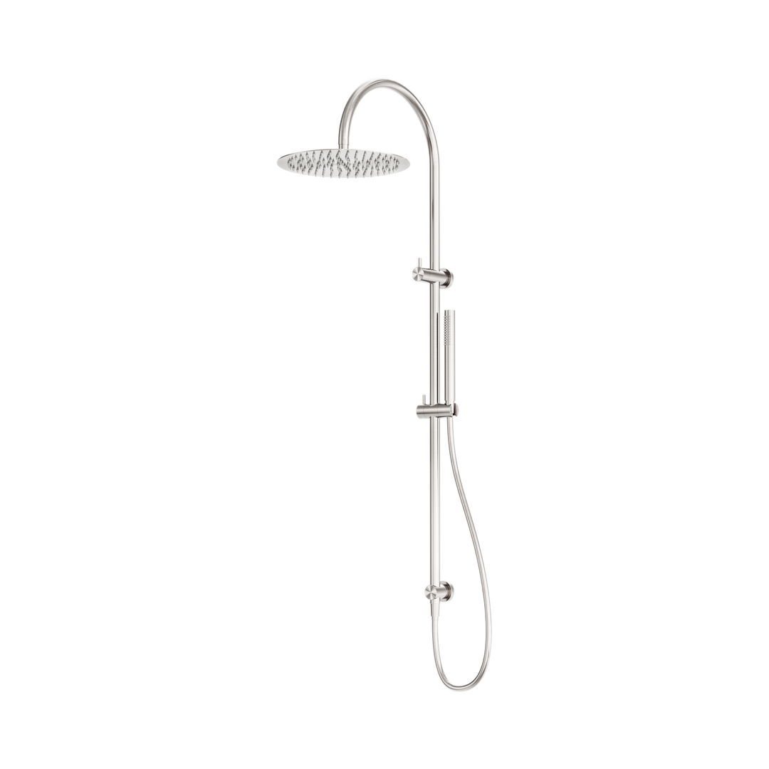 Nero Zen Twin Shower Brushed Nickel