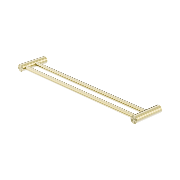 Nero Zen Double Towel Rail 600mm Brushed Gold