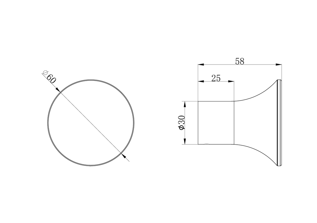 Nero Zen Robe Hook Line Drawing