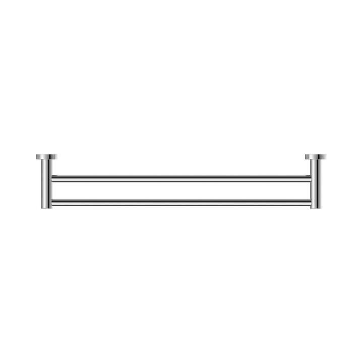 Nero Mecca Double Towel Rail 600mm Chrome