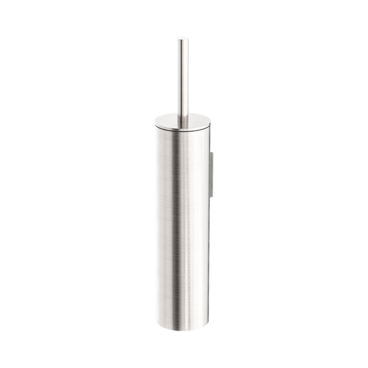 Nero Mecca Toilet Brush Holder Brushed Nickel