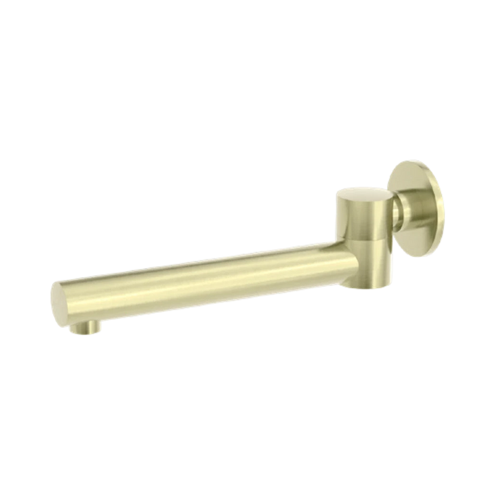 Nero Dolce Wall Mounted Swivel Bath Spout Brushed Gold
