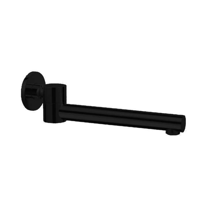 Nero Dolce Wall Mounted Swivel Bath Spout Matte Black