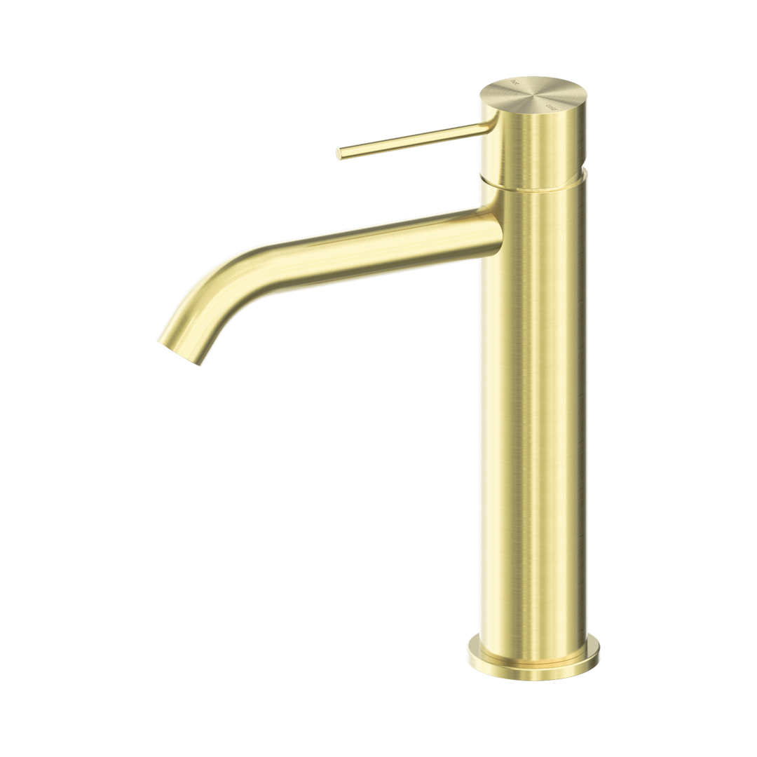 Nero Mecca Mid Tall Basin Mixer Brushed Gold