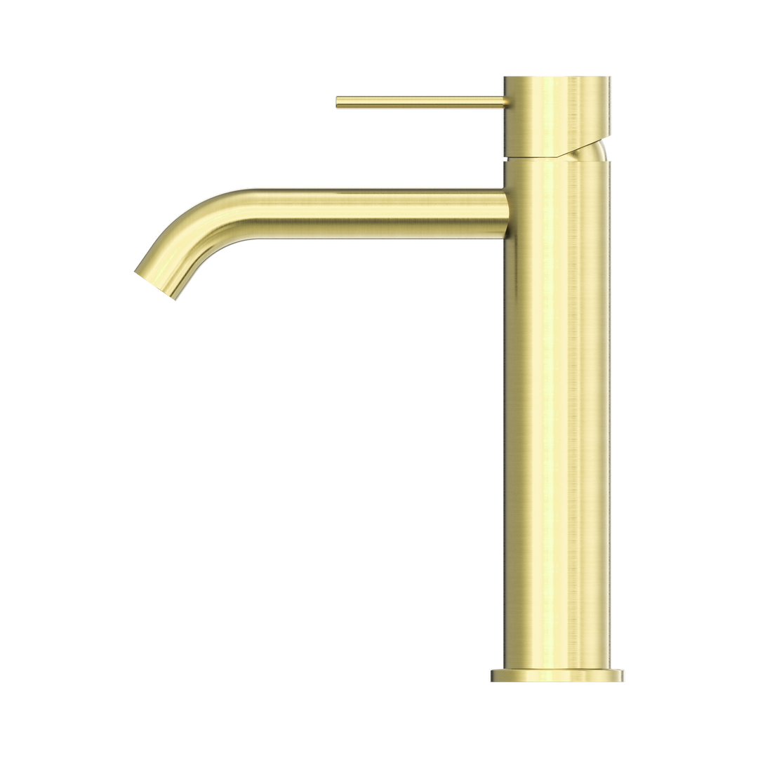 Nero Mecca Mid Tall Basin Mixer Brushed Gold