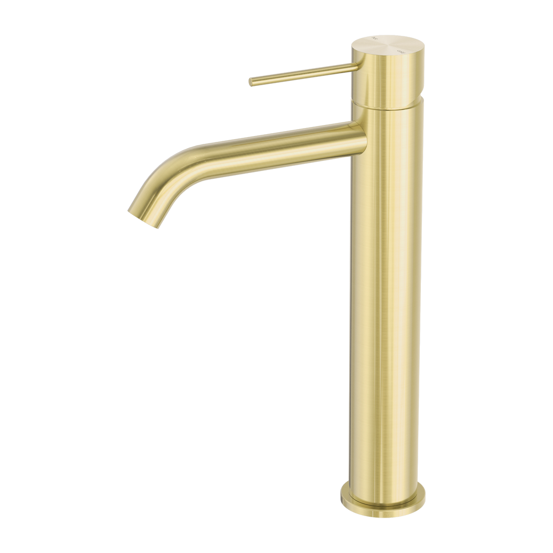 Nero Mecca Tall Basin Mixer Brushed Gold