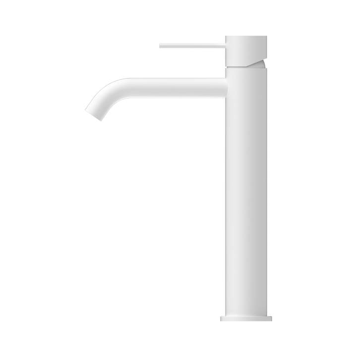 Nero Mecca Tall Basin Mixer Matte White