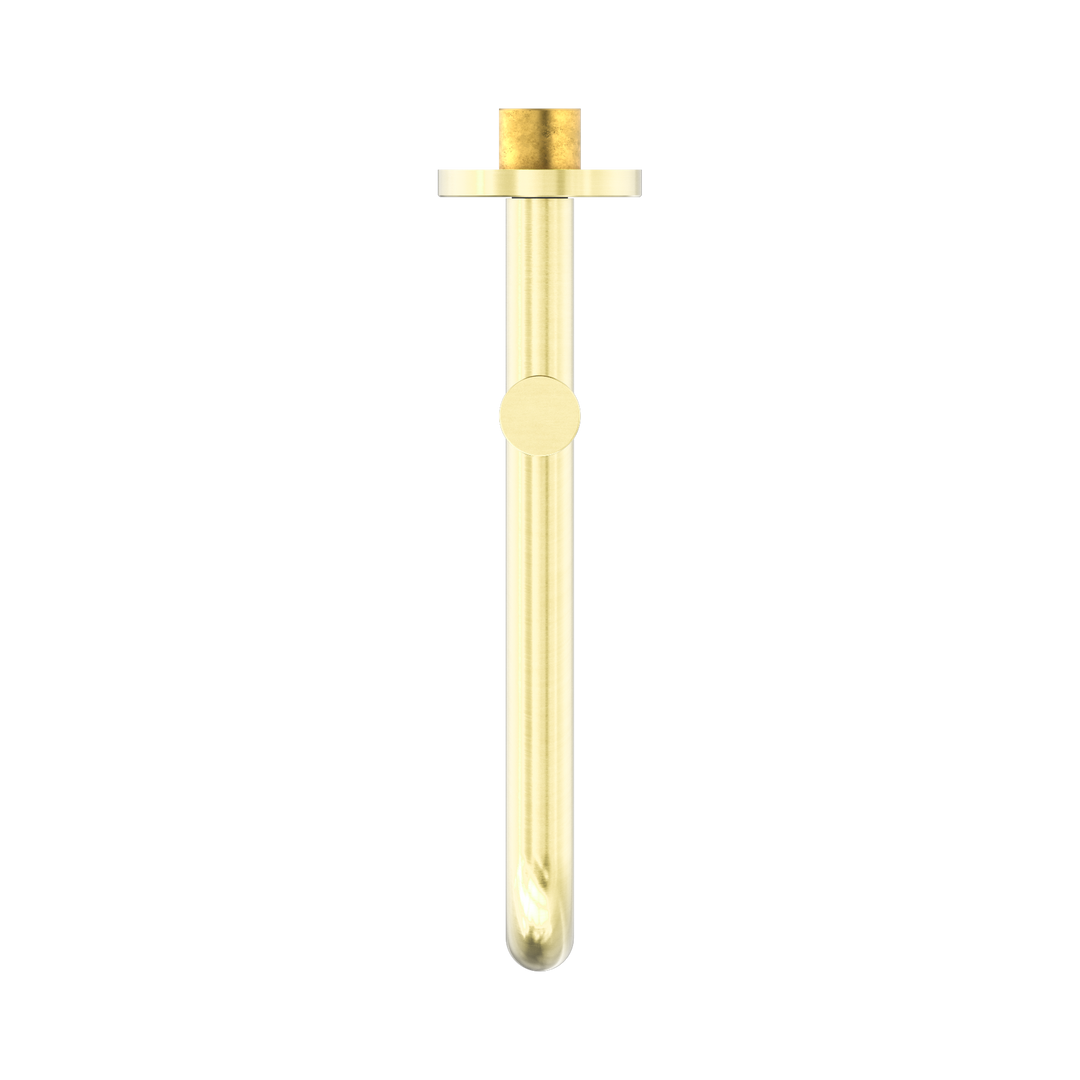 Nero Mecca Wall Mounted Swivel Bath Spout 225mm BB Brushed Gold