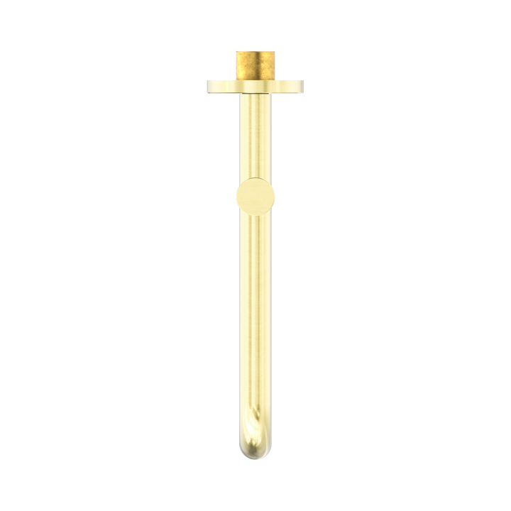 Nero Mecca Wall Mounted Swivel Bath Spout 225mm BB Brushed Gold