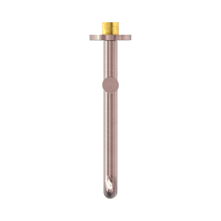 Nero Mecca Wall Mounted Swivel Bath Spout 225mm BB Brushed Bronze