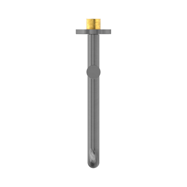 Nero Mecca Wall Mounted Swivel Bath Spout 225mm BB Gun Metal