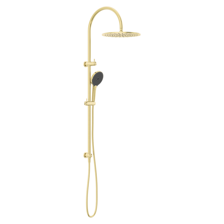 Nero Mecca Twin Shower w/ Air Shower II BB Brushed Gold