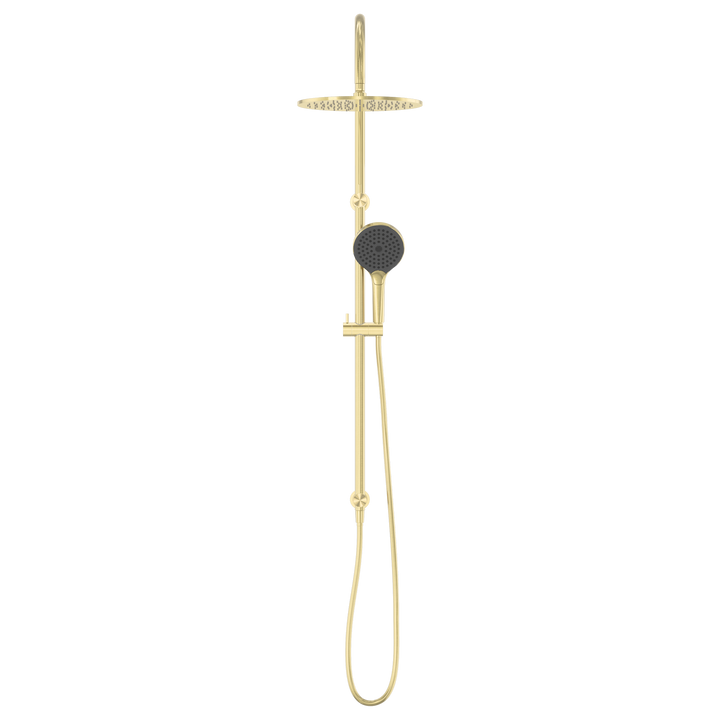 Nero Mecca Twin Shower w/ Air Shower II BB Brushed Gold