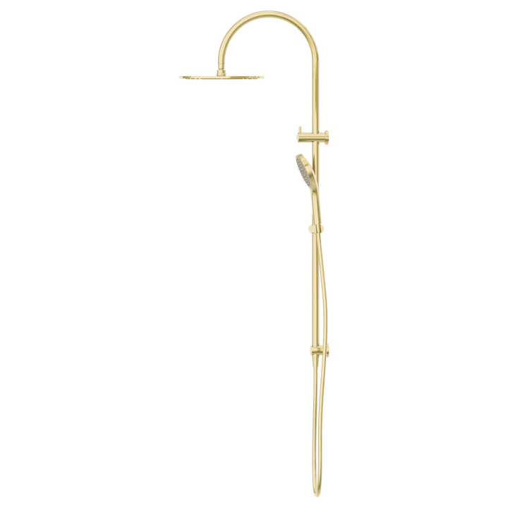 Nero Mecca Twin Shower w/ Air Shower II BB Brushed Gold