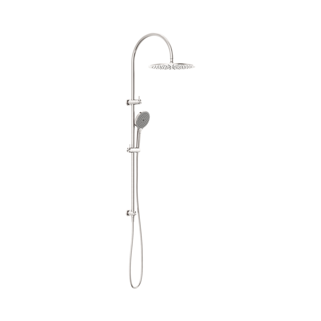 Nero Mecca Twin Shower w/ Air Shower II BB Brushed Nickel
