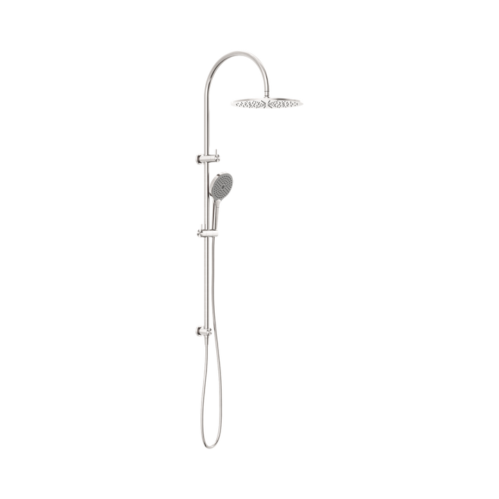 Nero Mecca Twin Shower w/ Air Shower II BB Brushed Nickel
