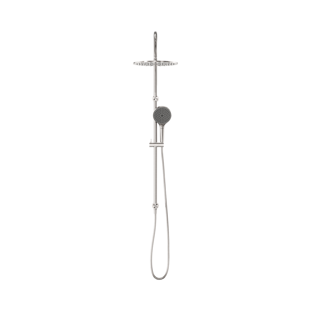 Nero Mecca Twin Shower w/ Air Shower II BB Brushed Nickel