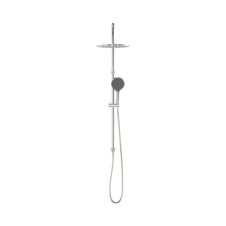 Nero Mecca Twin Shower w/ Air Shower II BB Brushed Nickel