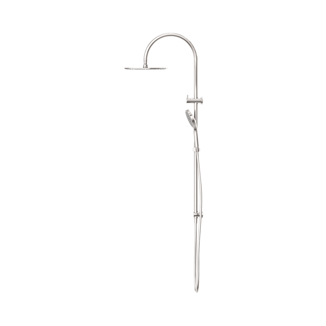 Nero Mecca Twin Shower w/ Air Shower II BB Brushed Nickel
