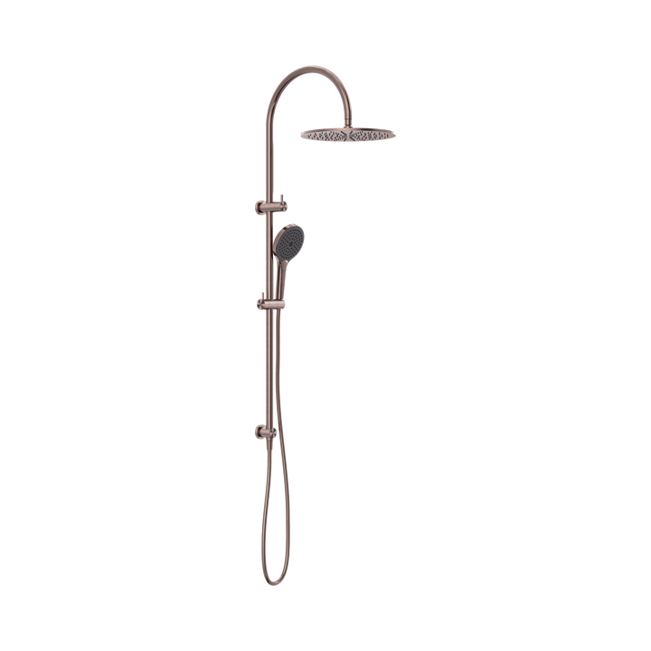 Nero Mecca Twin Shower w/ Air Shower II BB Brushed Bronze