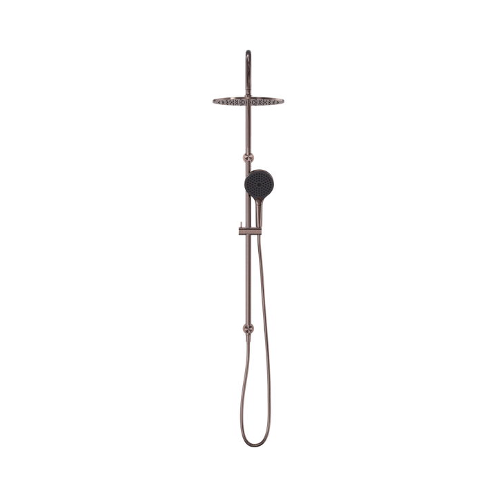 Nero Mecca Twin Shower w/ Air Shower II BB Brushed Bronze