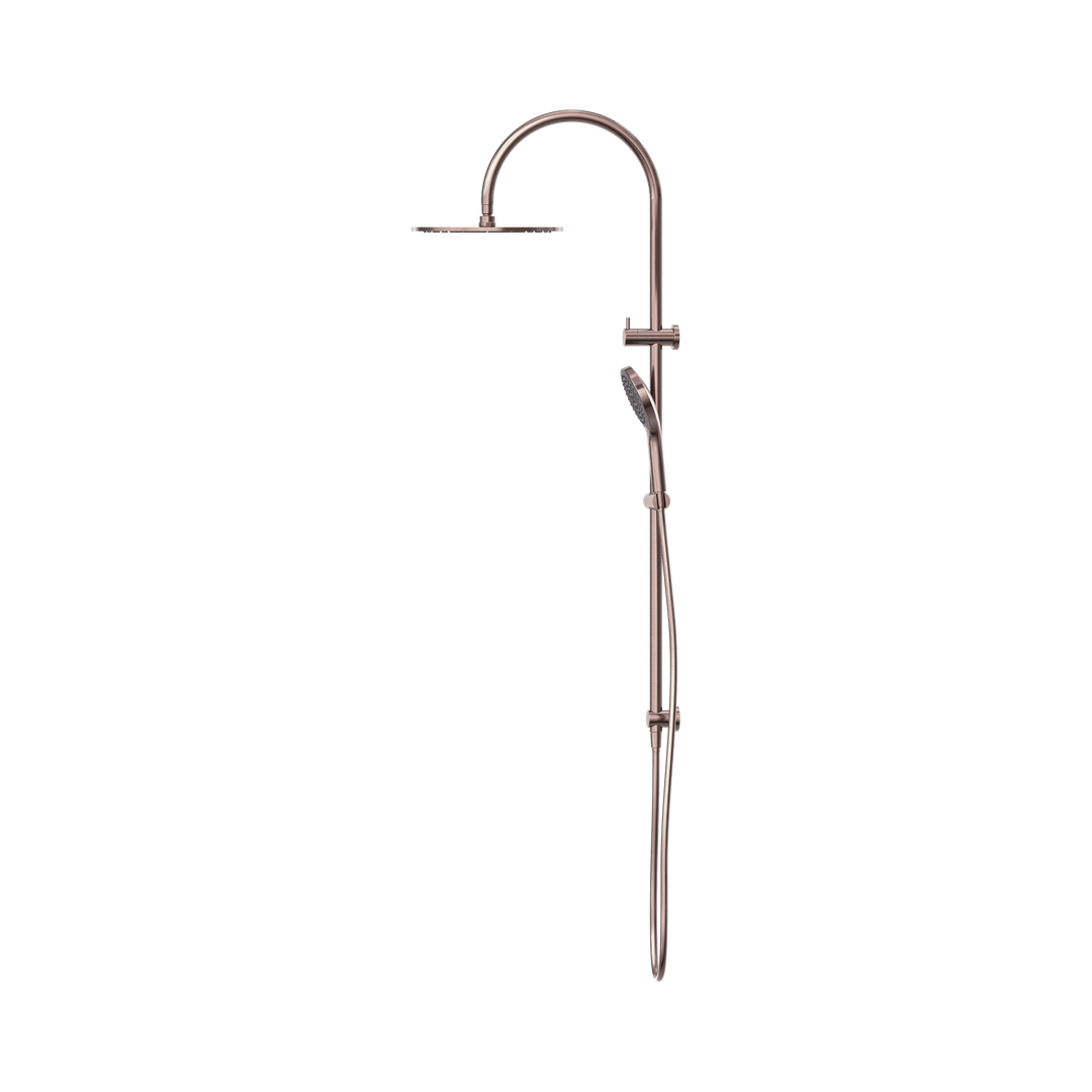 Nero Mecca Twin Shower w/ Air Shower II BB Brushed Bronze
